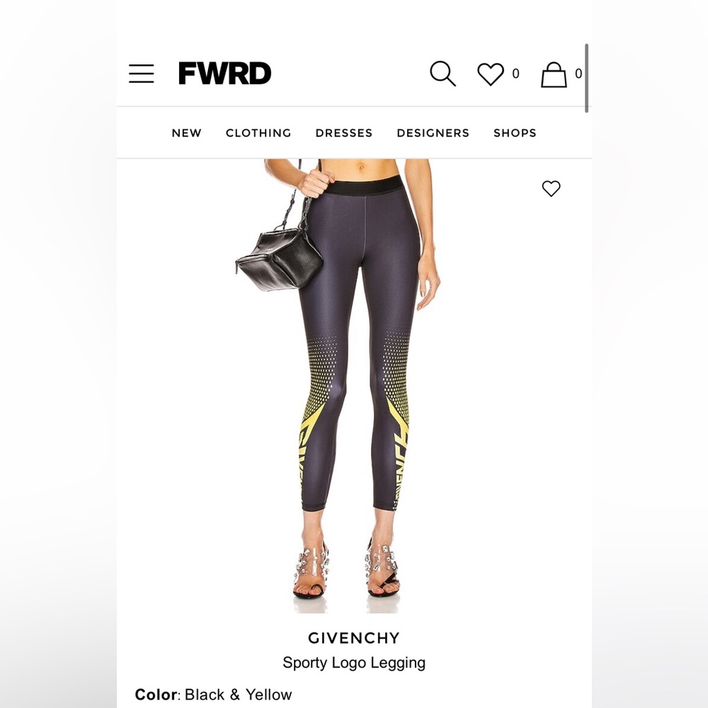 Givenchy. “ sporty logo leggings “ .  Sz 38 . No tags